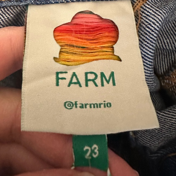 NWT Farm Rio Dark Wash Wide Leg Denim Pants - Picture 6 of 7